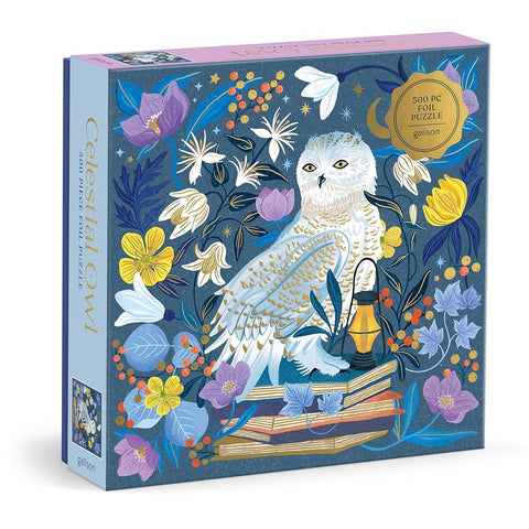 Celestial Owl 500 Piece Foil Puzzle cover image