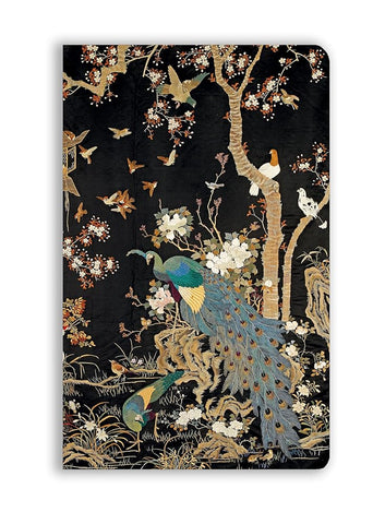 Ashmolean Museum: Embroidered Hanging with Peacock (Soft Touch Journal) (Flame Tree Soft Touch Journals) cover image